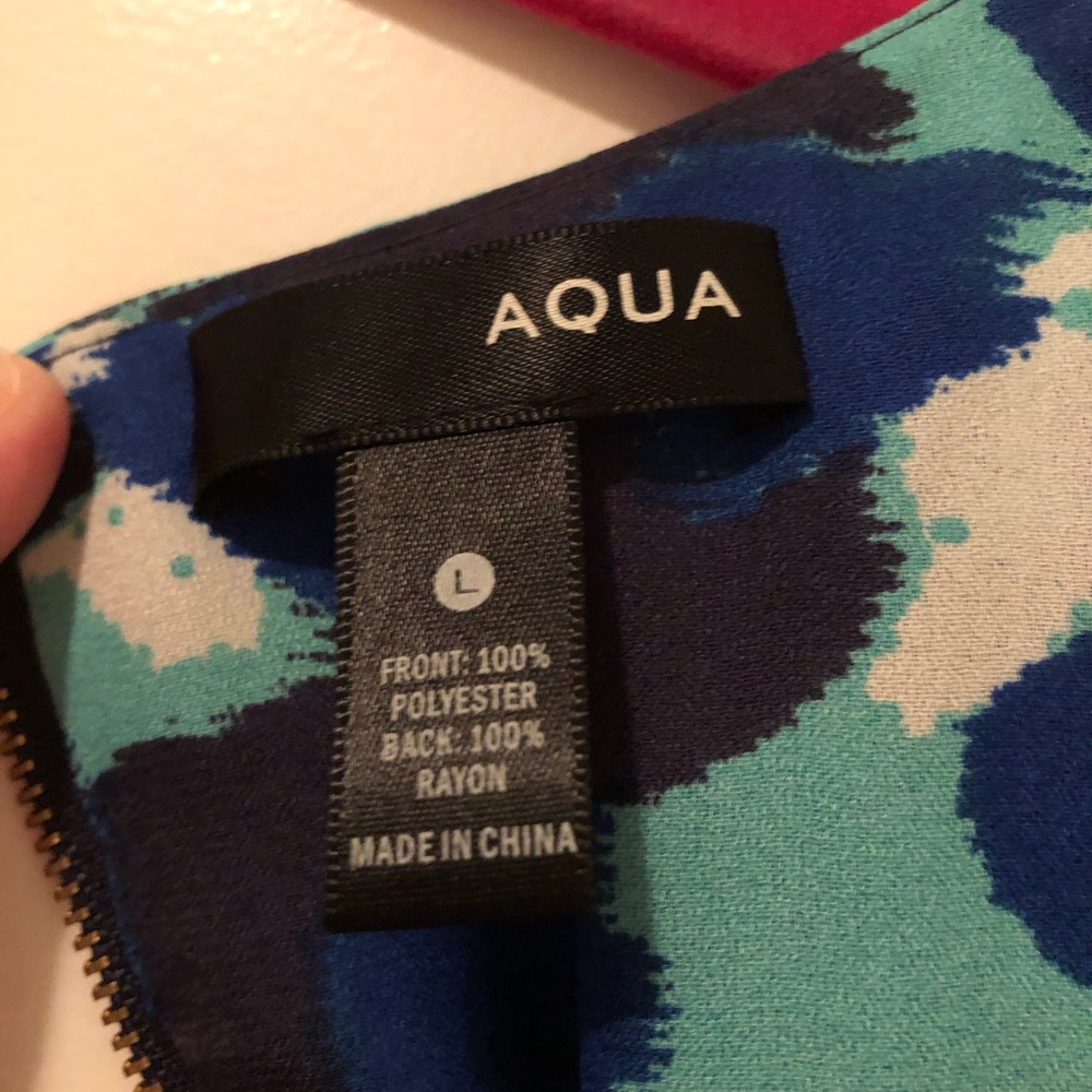 Large Blue Sleeveless Blouse from Aqua - Picture 5 of 5